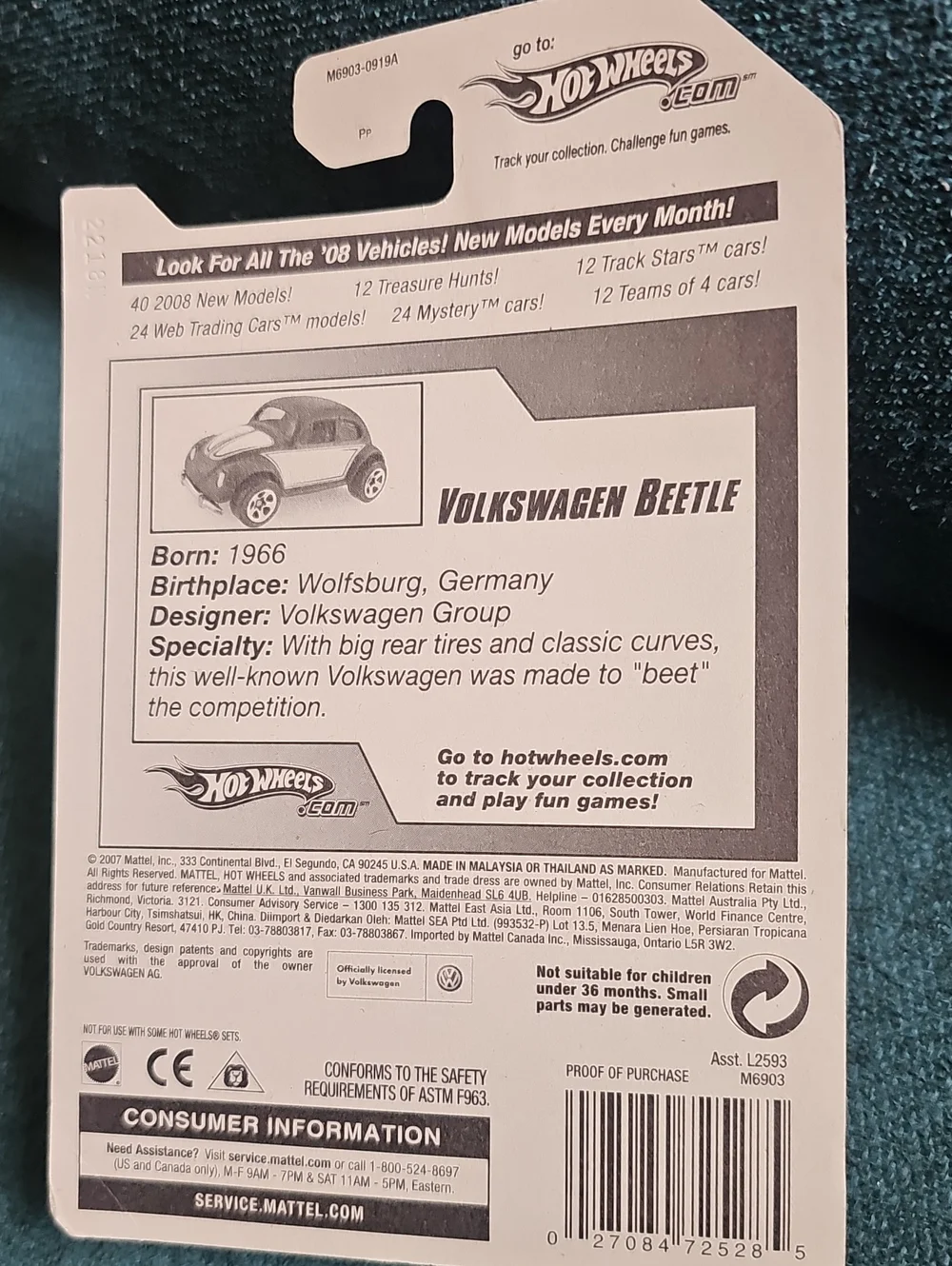 Hot Wheels Team Volkswagen Beetle
